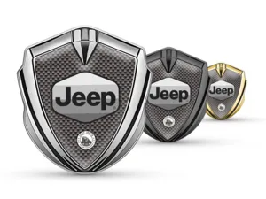 Jeep Emblema Metallico Badge Disegno Pro Bordo Inox